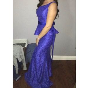 Royal Blue “Bridesmaid” Dress